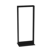 RACK DE 2 POSTES (DOBLE PERFORACIÓN), ESTÁNDAR 19, 24 UNIDADES, FABRICADO EN ACERO, BASE L PARA ANCLAR A PISO.-Racks y Gabinetes-LINKEDPRO BY EPCOM-Bsai Seguridad & Controles