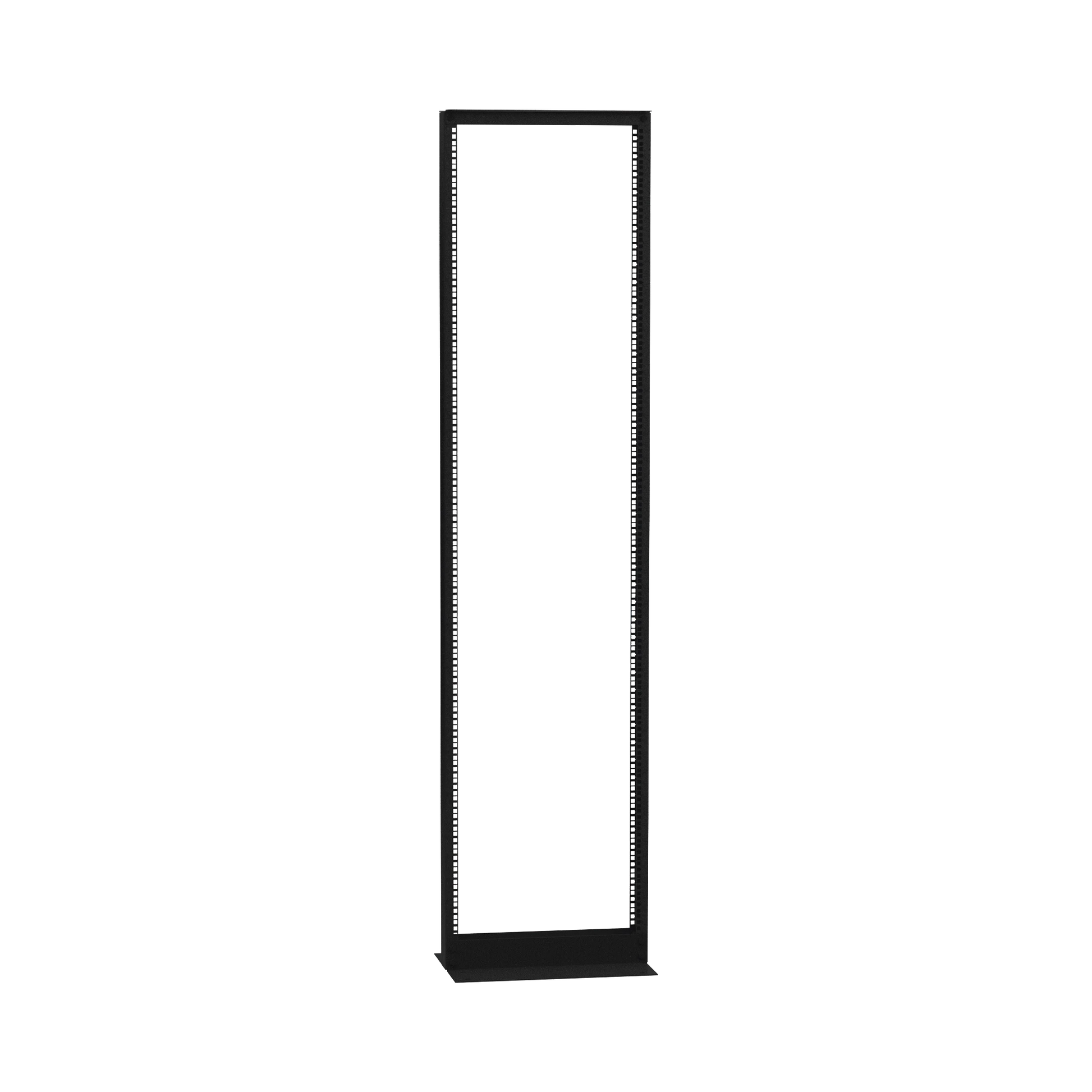 RACK DE 2 POSTES (DOBLE PERFORACIÓN), ESTÁNDAR 19, 45 UNIDADES, FABRICADO EN ACERO, BASE L PARA ANCLAR A PISO.-Racks y Gabinetes-LINKEDPRO BY EPCOM-Bsai Seguridad & Controles