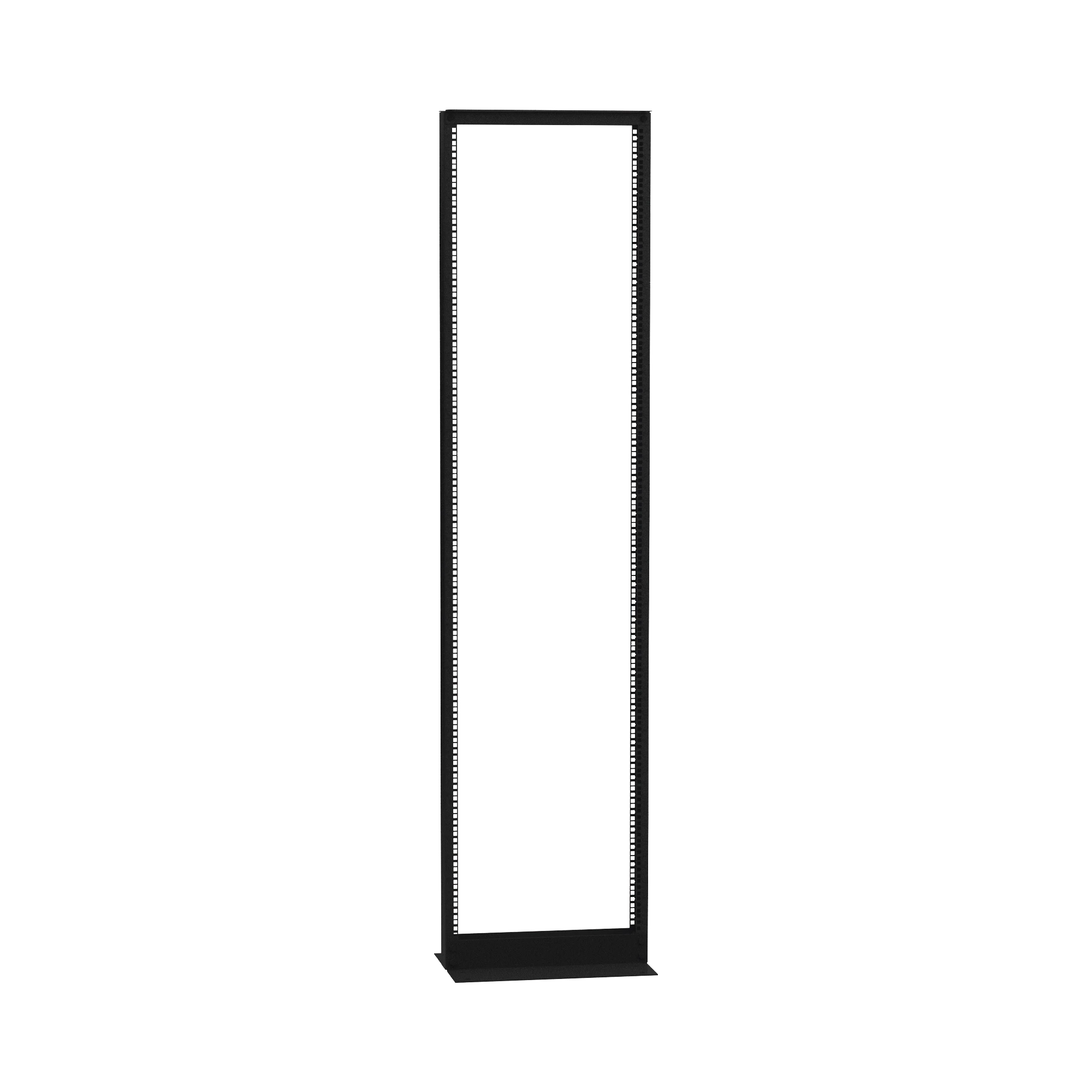 RACK DE 2 POSTES (DOBLE PERFORACIÓN), ESTÁNDAR 19, 45 UNIDADES, FABRICADO EN ACERO, BASE L PARA ANCLAR A PISO.-Racks y Gabinetes-LINKEDPRO BY EPCOM-Bsai Seguridad & Controles