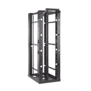 RACK DE 4 POSTES SÍSMICO, ESTÁNDAR DE 19 IN, RIELES CON ORIFICIO PARA TUERCA ENJAULADA, FABRICADO EN ACERO, 45 UNIDADES DE RACK, COLOR NEGRO-Racks y Gabinetes-HOFFMAN-E4SDR19FM45U-Bsai Seguridad & Controles
