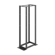 RACK DE CUATRO POSTES ESTÁNDAR DE 19", RIELES NUMERADOS Y ROSCADOS #12-24, PROFUNDIDAD AJUSTABLE DE 450 A 1050 MM, 45 UNIDADES DE RACK, COLOR NEGRO-Racks y Gabinetes-HOFFMAN-Bsai Seguridad & Controles