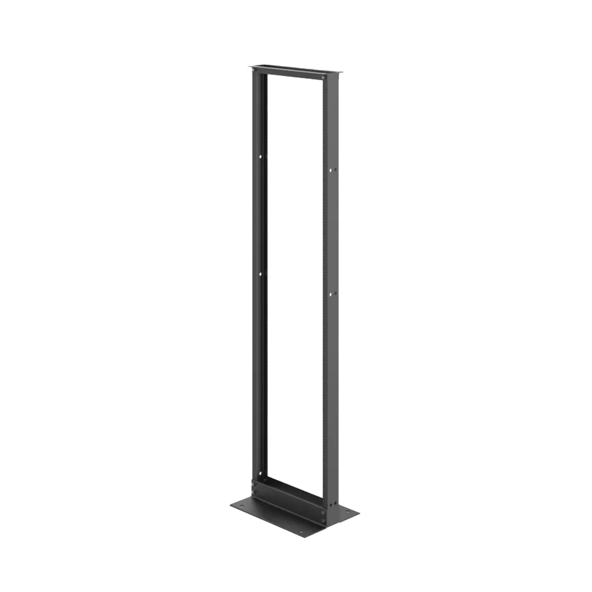 RACK DE DOS POSTES ESTÁNDAR DE 19 IN, RIELES NUMERADOS Y ROSCADOS #12-24, FABRICADO EN ALUMINIO, 45 UNIDADES DE RACK, COLOR NEGRO-Racks y Gabinetes-HOFFMAN-Bsai Seguridad & Controles