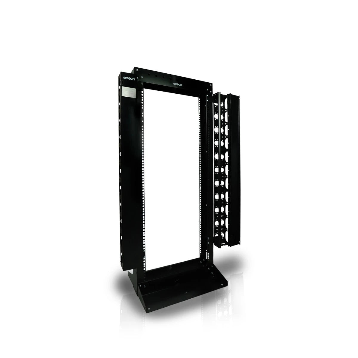 RACK VERTICAL ENSON ENS-RACK25UO DE 25UR DOS POSTES ORGANIZADOR VERTICAL INCUIDO EMPOTRABLE IDEAL PARA MONTAJE DE EQUIPOS DE RED Y CABLEADO ESTRUCTURADO, COMPATIBLE CON TODOS LOS ACCESORIOS DE RACKS Y GABINETES ENSON-Racks y Gabinetes-ENSON-Bsai Seguridad & Controles