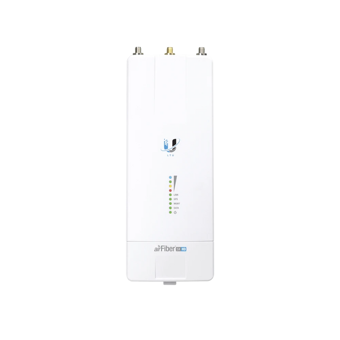 RADIO DE BACKHAUL CONECTORIZADO DE ALTA CAPACIDAD, CON TECNOLOGÍA LTU AIRFIBER HASTA 1 GBPS, 5 GHZ (4.8 - 6.2 GHZ), NO HAY COMPATIBILIDAD CON AF-5X-Enlaces de Backhaul-UBIQUITI-AF-5XHD-Bsai Seguridad & Controles