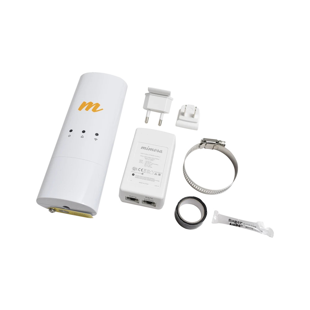 RADIO MODULAR HASTA 500 MBPS DE 4.9-6.4 GHZ, IP55, 2X2:2 MIMO, MONITOREO A TRAVÉS DE LA NUBE, ADAPTACIÓN AUTOMÁTICA AL ENTORNO-Enlaces de Backhaul-MIMOSA NETWORKS-Bsai Seguridad & Controles