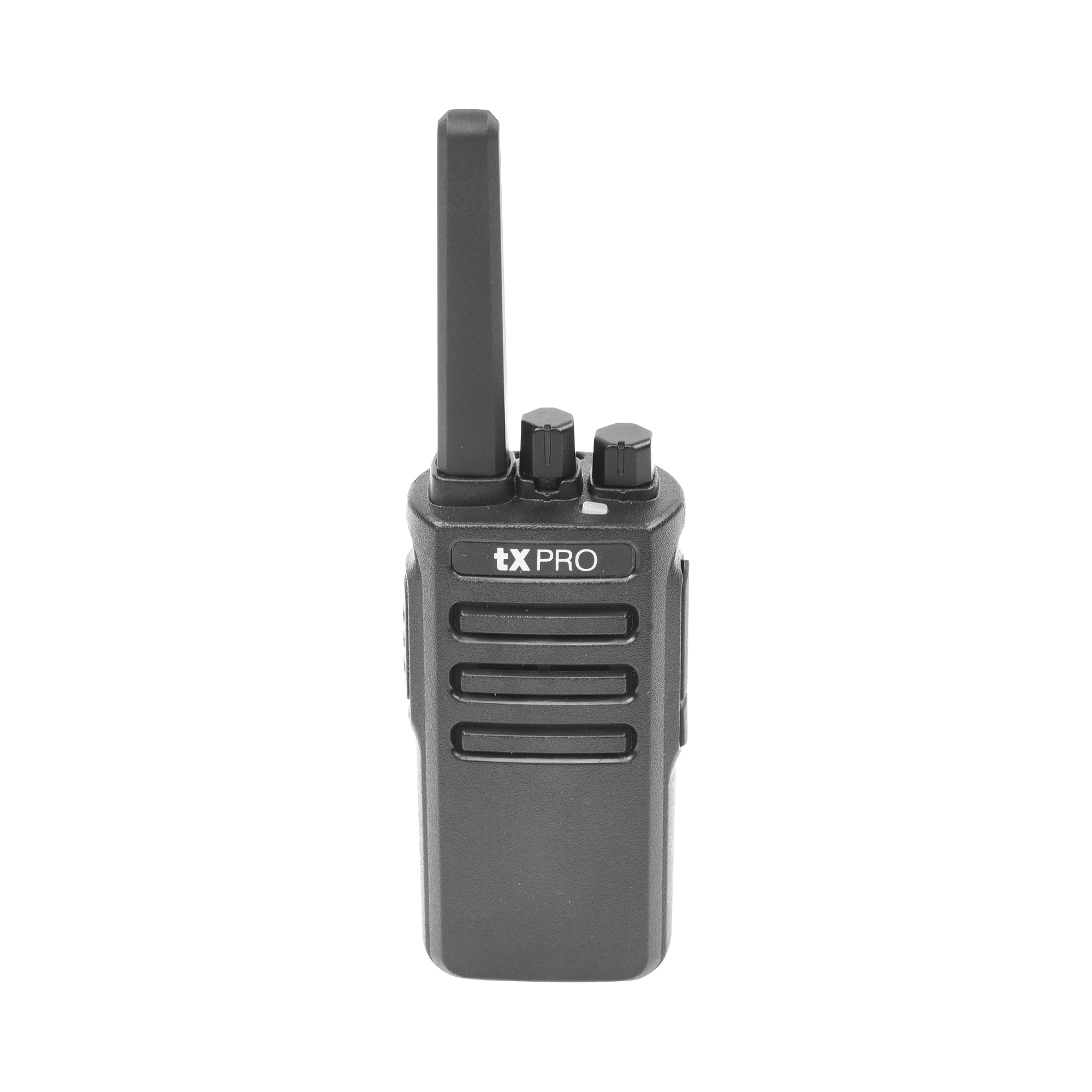 RADIO PORTÁTIL UHF, 5W DE POTENCIA, SCRAMBLER DE VOZ, ALTA COBERTURA, 400-470 MHZ, 16 CANALES PRECONFIGURADOS-Radios Comerciales TXPRO-TXPRO-Bsai Seguridad & Controles
