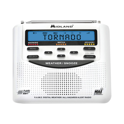 RADIO RECEPTOR DEL SISTEMA DE ALERTA SÍSMICA MEXICANO Y METEOROLÓGICO NOAA, MEDIANTE CÓDIGOS EAS-SAME-Radios Amateur-MIDLAND-WR-120-Bsai Seguridad & Controles