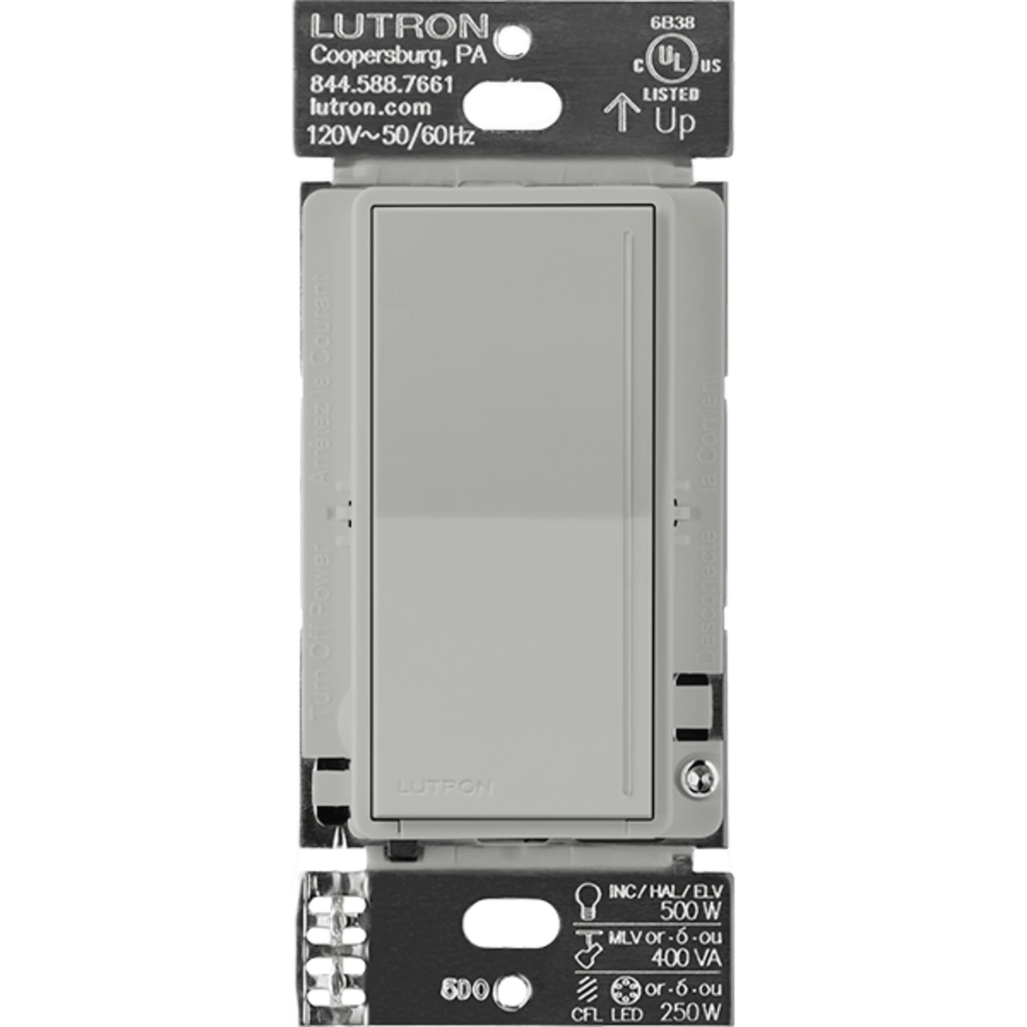 (RADIORA3) ATENUADOR TÁCTIL SUNNATA DIMMER PRO COLOR BLANCO PARA LINEA RADIO RA3, REQUIERE CABLE NEUTRO 250W LED / CFL-Automatización - Casa Inteligente-LUTRON RADIORA 3-RRSTPRONPB-Bsai Seguridad & Controles