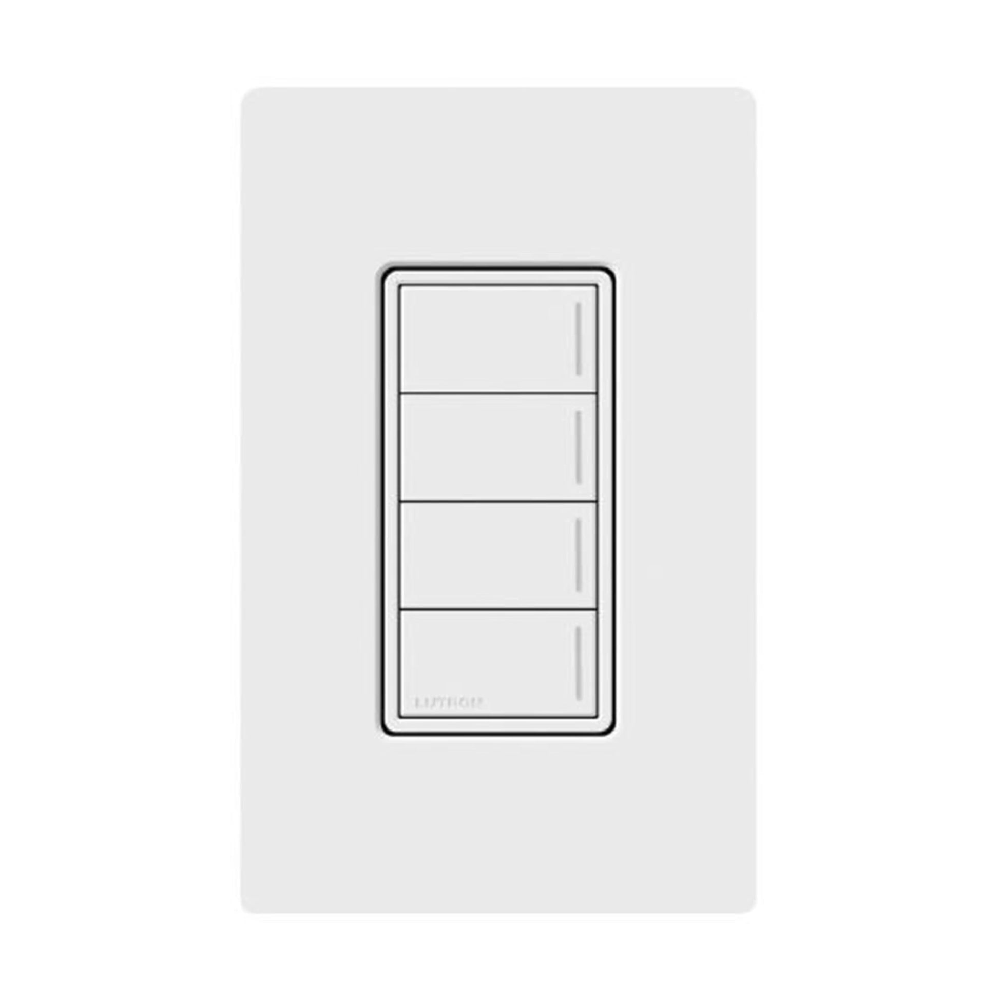 (RADIORA3) BOTONERA SUNNATA BLANCO 4 ESCENAS PARA RADIO RA3, PROGRAME ESCENAS DIFERENTES EN CADA BOTÓN.-Automatización - Casa Inteligente-LUTRON RADIORA 3-Bsai Seguridad & Controles