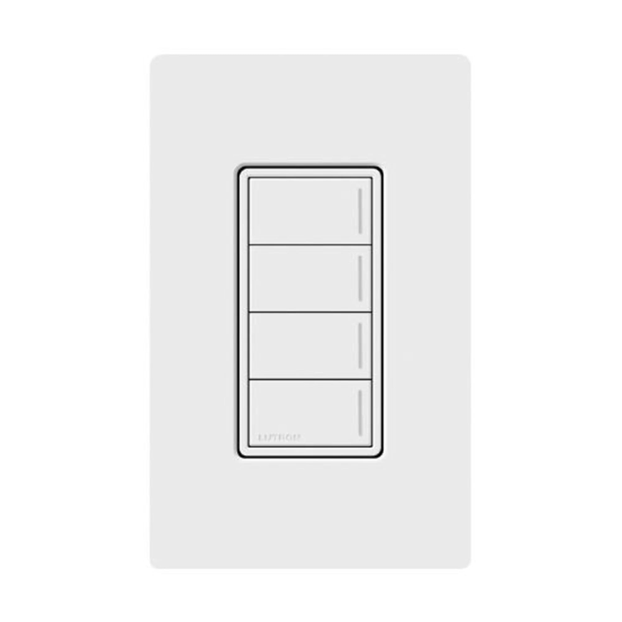 (RADIORA3) BOTONERA SUNNATA BLANCO 4 ESCENAS PARA RADIO RA3, PROGRAME ESCENAS DIFERENTES EN CADA BOTÓN.-Automatización - Casa Inteligente-LUTRON RADIORA 3-Bsai Seguridad & Controles