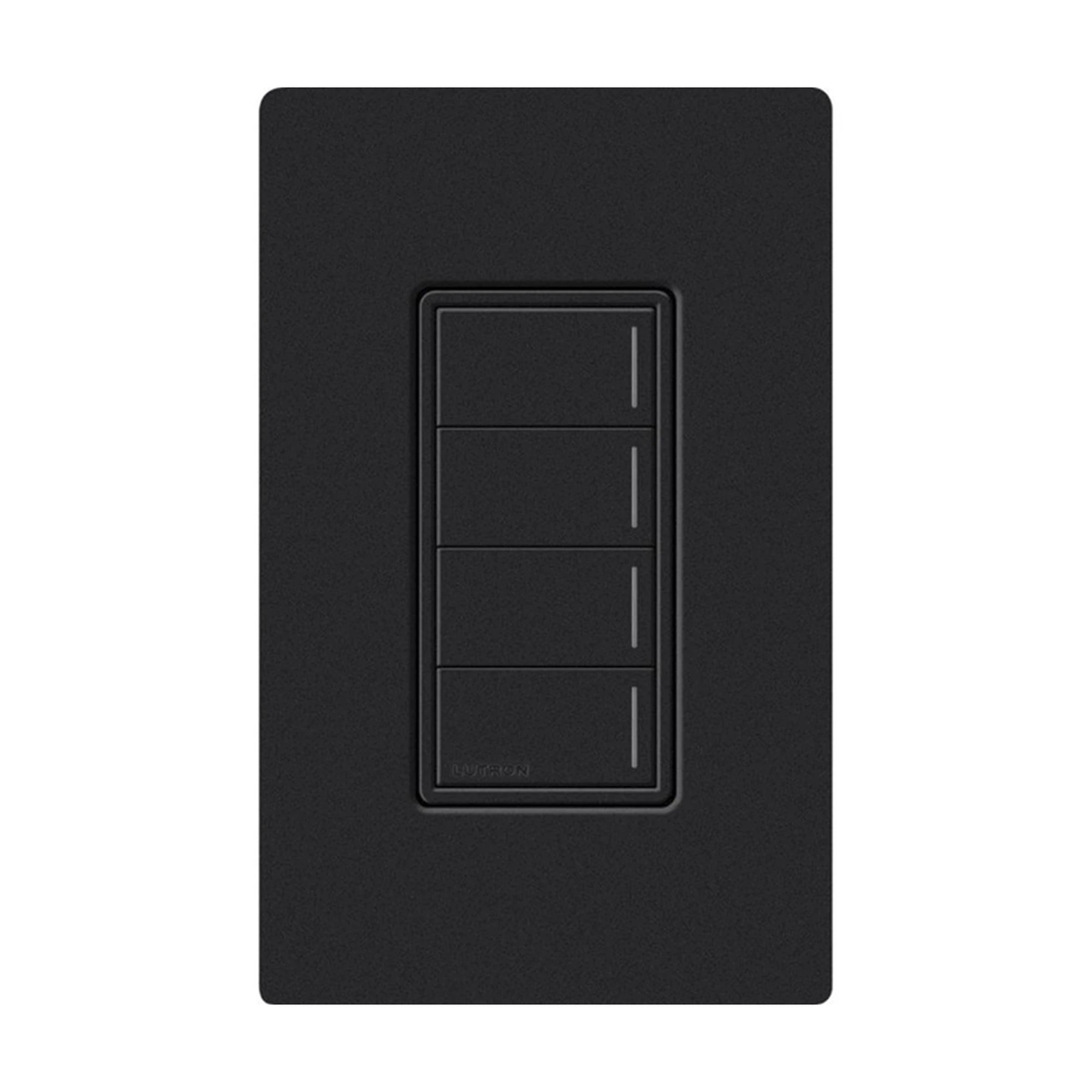 (RADIORA3) BOTONERA SUNNATA NEGRO 4 ESCENAS PARA RADIO RA3, PROGRAME ESCENAS DIFERENTES EN CADA BOTÓN.-Automatización - Casa Inteligente-LUTRON RADIORA 3-Bsai Seguridad & Controles