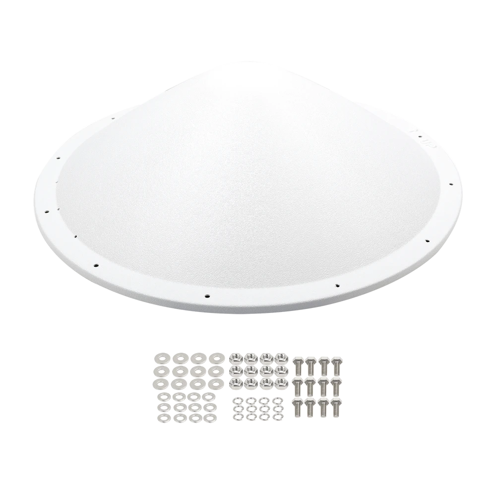 RADOMO PARA ANTENAS TXP-D4865-28-N Y TXP-D4865-28-SMA, REDUCE LA CARGA DE VIENTO Y MEJORA LA ESTABILIDAD DEL ENLACE, RESISTENTE A CUALQUIER TIPO DE INTEMPERIE-Antenas-TXPRO-Bsai Seguridad & Controles