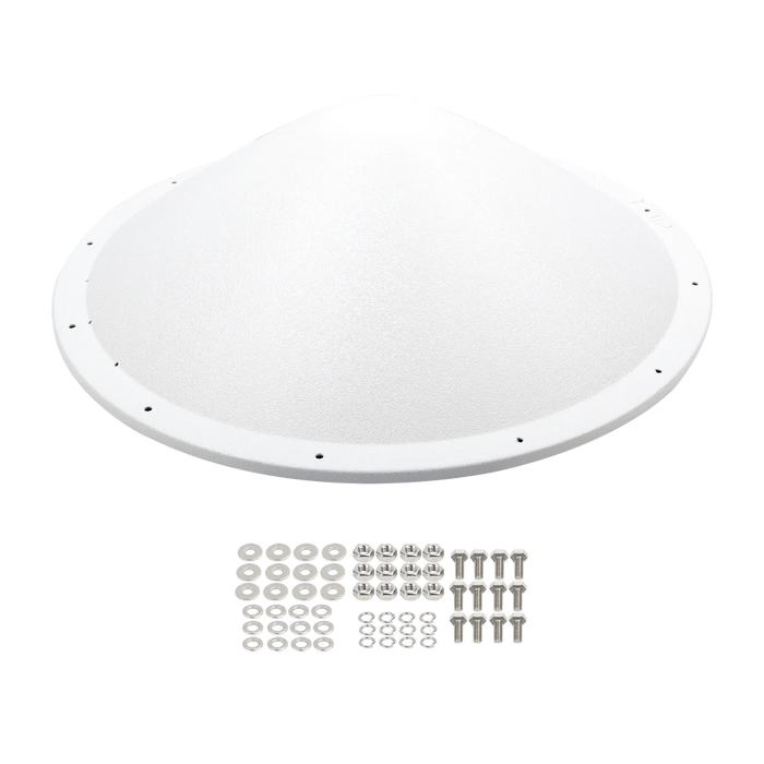 RADOMO PARA ANTENAS TXP-D4865-28-N Y TXP-D4865-28-SMA, REDUCE LA CARGA DE VIENTO Y MEJORA LA ESTABILIDAD DEL ENLACE, RESISTENTE A CUALQUIER TIPO DE INTEMPERIE-Antenas-TXPRO-Bsai Seguridad & Controles