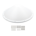 RADOMO PARA ANTENAS TXP-D4865-28-N Y TXP-D4865-28-SMA, REDUCE LA CARGA DE VIENTO Y MEJORA LA ESTABILIDAD DEL ENLACE, RESISTENTE A CUALQUIER TIPO DE INTEMPERIE-Antenas-TXPRO-Bsai Seguridad & Controles