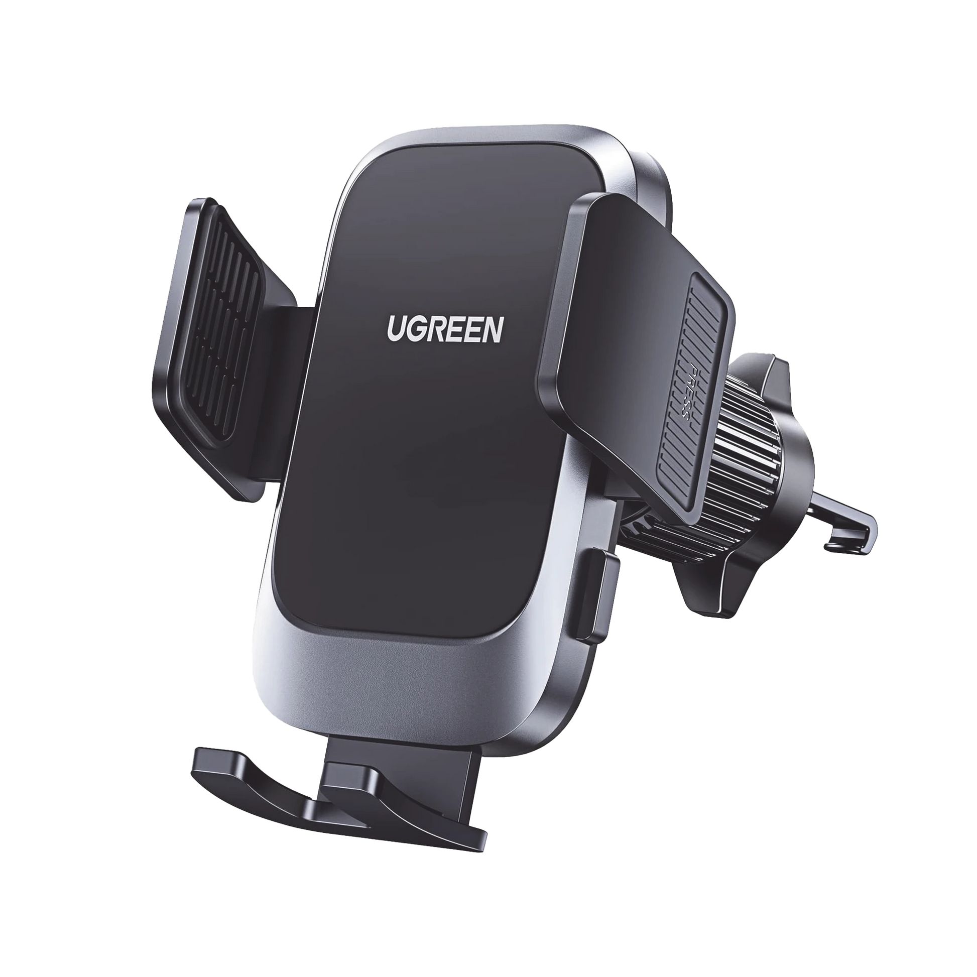 SOPORTE DE CELULAR PARA AUTOMÓVIL / ROTACIÓN DE 360° / BOTÓN DE LIBERACIÓN / GANCHO METÁLICO / PINZAS DE GOMA / COMPATIBLE CON REJILLA DE VENTILACIÓN HORIZONTAL Y VERTICAL / SISTEMA DE GRAVEDAD / RANURA DE CA-Accesorios Generales-UGREEN-Bsai Seguridad & Controles