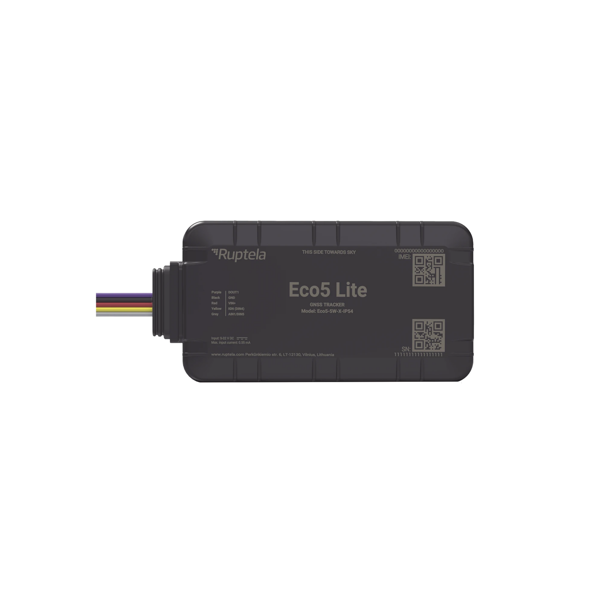 RASTREADOR VEHICULAR 2G/4G / BLE INTEGRADO / PROTECCIÓN IP54 / BOTÓN SOS DE EMERGENCIA / DETECCIÓN AVANZADA DE JAMMER / MONITOREO INTELIGENTE DE IGNICIÓN Y SEGURIDAD-IoT, GPS y Telemática-RUPTELA-ECO5LITE-Bsai Seguridad & Controles