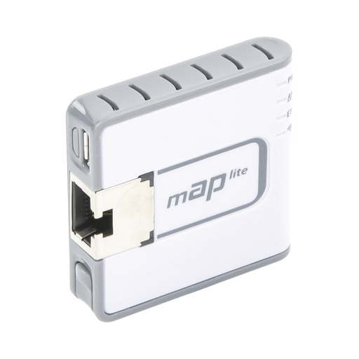 (MAP LITE) MINI ACCESS POINT 1 PUERTO FAST ETHERNET, WI-FI 2.4GHZ 802.11B/G/N-Redes WiFi-MIKROTIK-RBMAPL-2ND-Bsai Seguridad & Controles