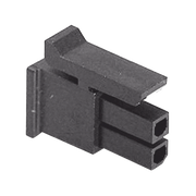 RECEPTÁCULO DE DOS POSICIONES EN CONECTOR RECTANGULAR DE CARCASA NEGRA DE 0.118 (3.00 MM) MOLEX.-Refacciones-SYSCOM-Bsai Seguridad & Controles