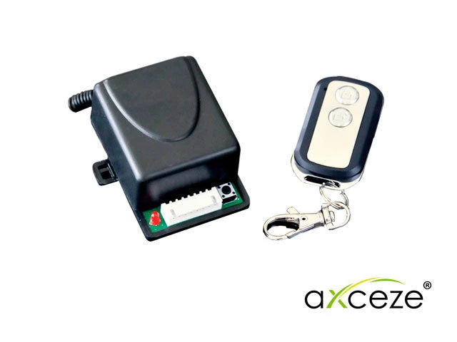 RECEPTOR INALAMBRICO CON CONTROL REMOTO AXCEZE AX-REC12 433.92MHZ CON SALIDA DE SIRENA PARA AVISOS DE APERTURA Y CIERRE SOPORTA HASTA 29 CONTROLES-Acceso-AXCEZE-Bsai Seguridad & Controles