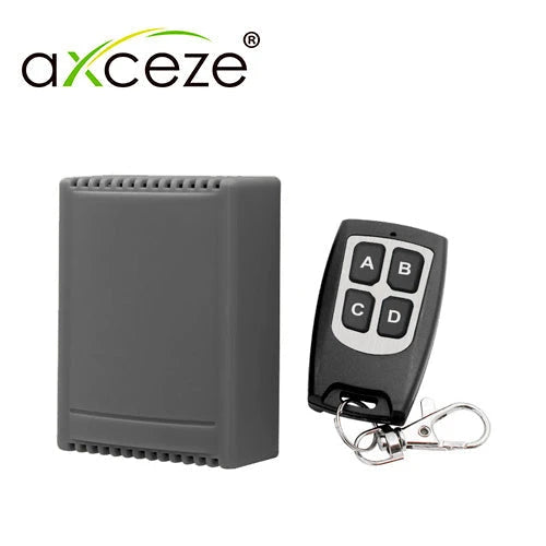 RECEPTOR INALAMBRICO CON CONTROL REMOTO DE 4 BOTONES AXCEZE AX-REC40-Acceso-AXCEZE-Bsai Seguridad & Controles