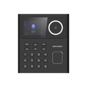 TERMINAL FACIAL MIN MOE CON LECTOR DE TARJETAS PROX EM PARA CONTROL DE ACCESO O ASISTENCIA / 500 ROSTROS / DETECCIÓN DE CUBREBOCAS / HIKCONNECT / RECONOCIMIENTO A 1.5 MTS DE DISTANCIA-Biometricos-HIKVISION-Bsai Seguridad & Controles