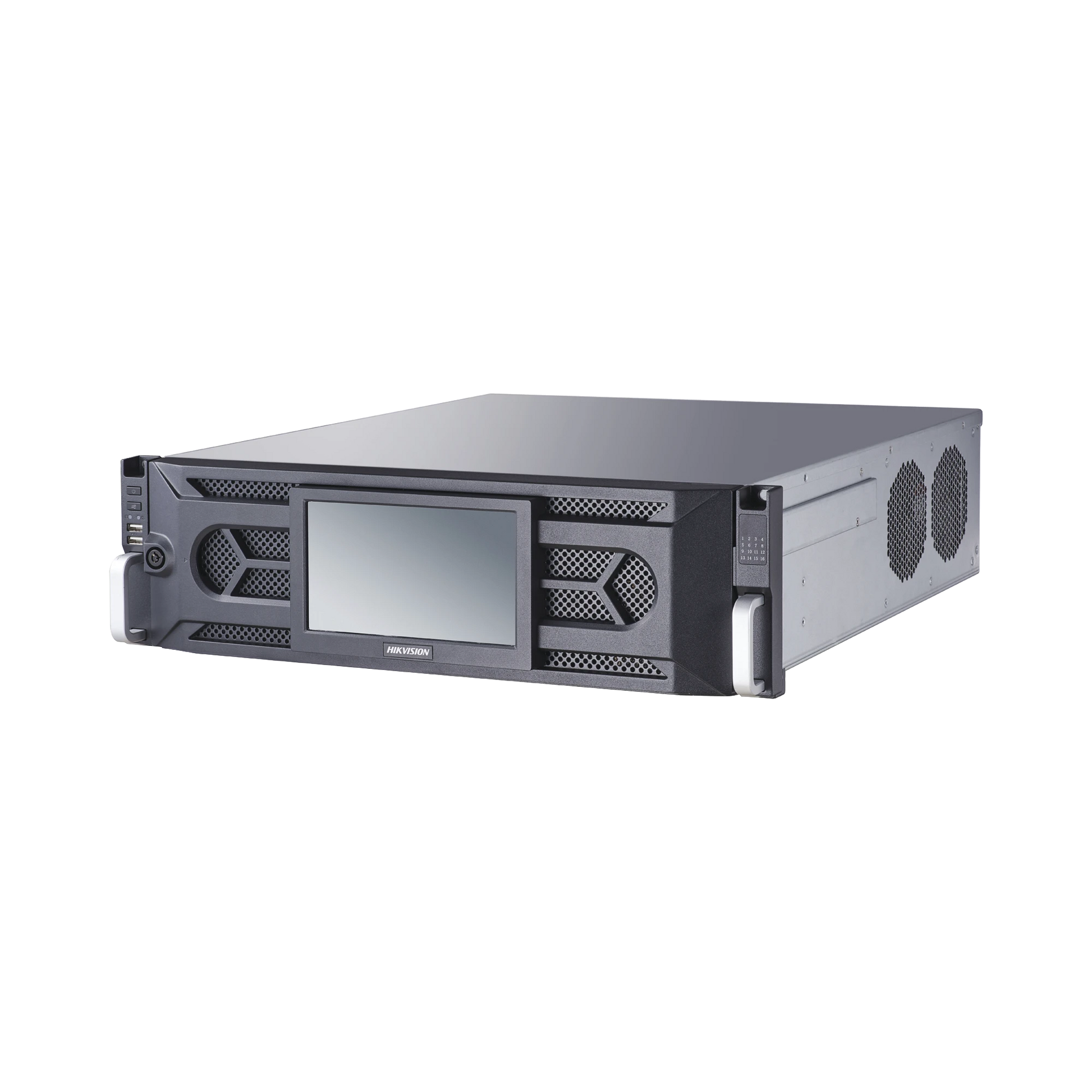 NVR 12 MEGAPIXEL (4K) / 64 CANALES IP / 16 BAHÍAS DE DISCO DURO / 4 TARJETAS DE RED / RAID CON HOT SWAP / RECONOCIMIENTO FACIAL-Nvrs-HIKVISION-Bsai Seguridad & Controles