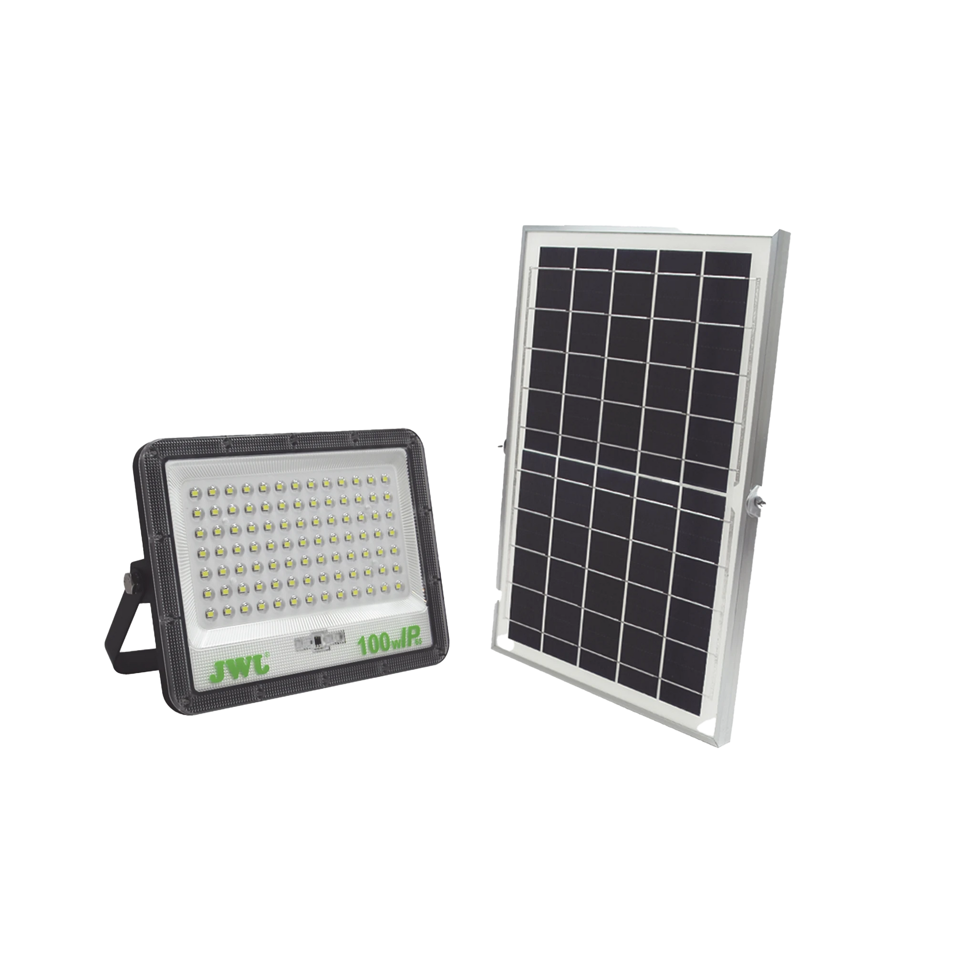 REFLECTOR CON PANEL SOLAR 300 W / BATERÍA 3.2 V CD / T.C.C. 6 500 K / IP66.-Iluminación-JWJ-Bsai Seguridad & Controles