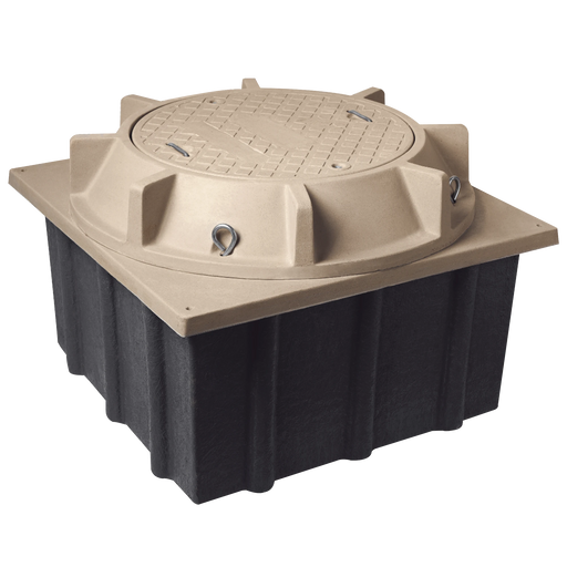 REGISTRO MINI MANHOLE CON TAPA DE CONCRETO POLIMÉRICO 4 FT X 4 FT X 2 FT-Fibra Óptica-LINKEDPRO BY EPCOM-LP-MMH-4X4X2-Bsai Seguridad & Controles
