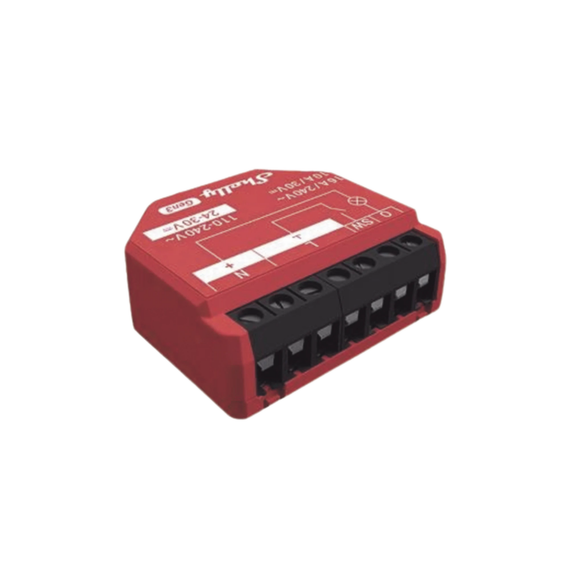 RELEVADOR INALÁMBRICO INTELIGENTE 16A, 110-230 V, MEDICIÓN DE CONSUMO, COMPATIBLE CON ASISTENTE DE VOZ ALEXA, GOOGLE HOME-Iluminación-SHELLY-Bsai Seguridad & Controles