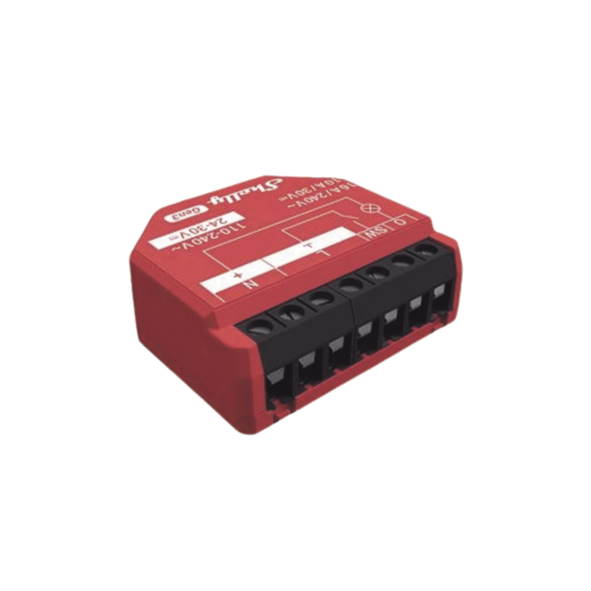 RELEVADOR INALÁMBRICO INTELIGENTE 16A, 110-230 V, MEDICIÓN DE CONSUMO, COMPATIBLE CON ASISTENTE DE VOZ ALEXA, GOOGLE HOME-Iluminación-SHELLY-Bsai Seguridad & Controles