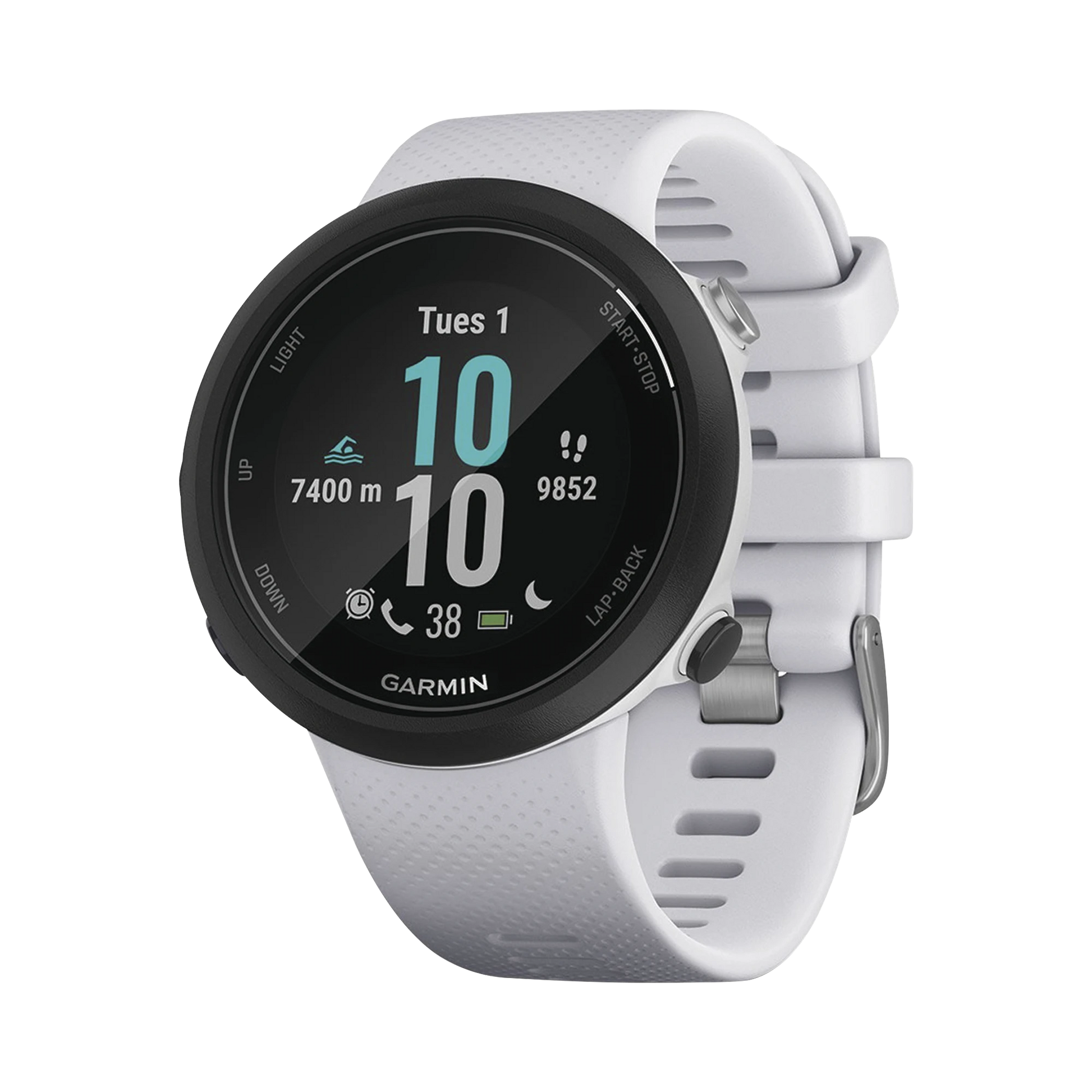 RELOJ GARMIN SWIM 2 COLOR BLANCO, IDEAL PARA USO EN DEPORTES O ACTIVIDADES DE NATACIÓN.-Accesorios para KENWOOD-GARMIN-Bsai Seguridad & Controles