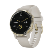 RELOJ GARMIN VENU 2S COLOR BEIGE EN BISEL DE ACERO INOXIDABLE, CON FUNCIONES PREMIUM COMO ALMACENAMIENTO Y REPRODUCCIÓN DE HASTA 2000 CANCIONES.-Accesorios para KENWOOD-GARMIN-Bsai Seguridad & Controles