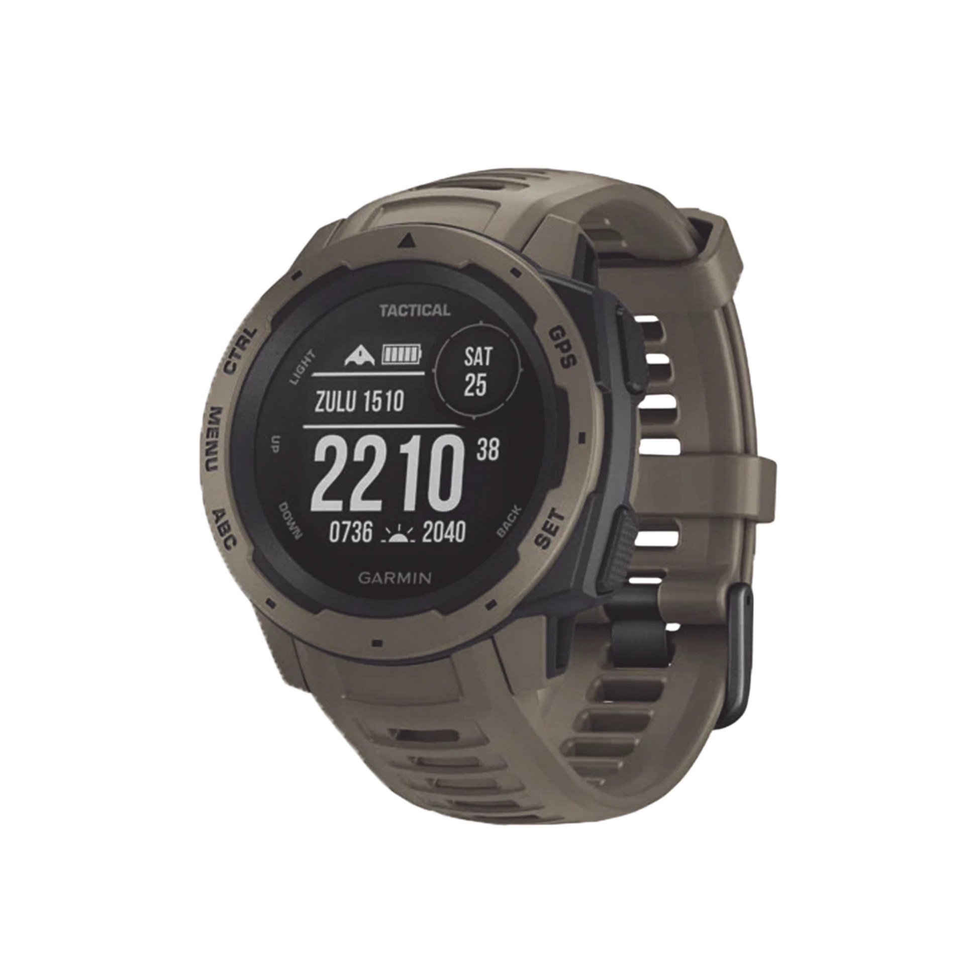 RELOJ INSTINCT DE EDICIÓN TÁCTICA COLOR MARRÓN PARDO. VERSION NO RECARGABLE POR MEDIO DE ENERGÍA SOLAR.-Accesorios para KENWOOD-GARMIN-Bsai Seguridad & Controles