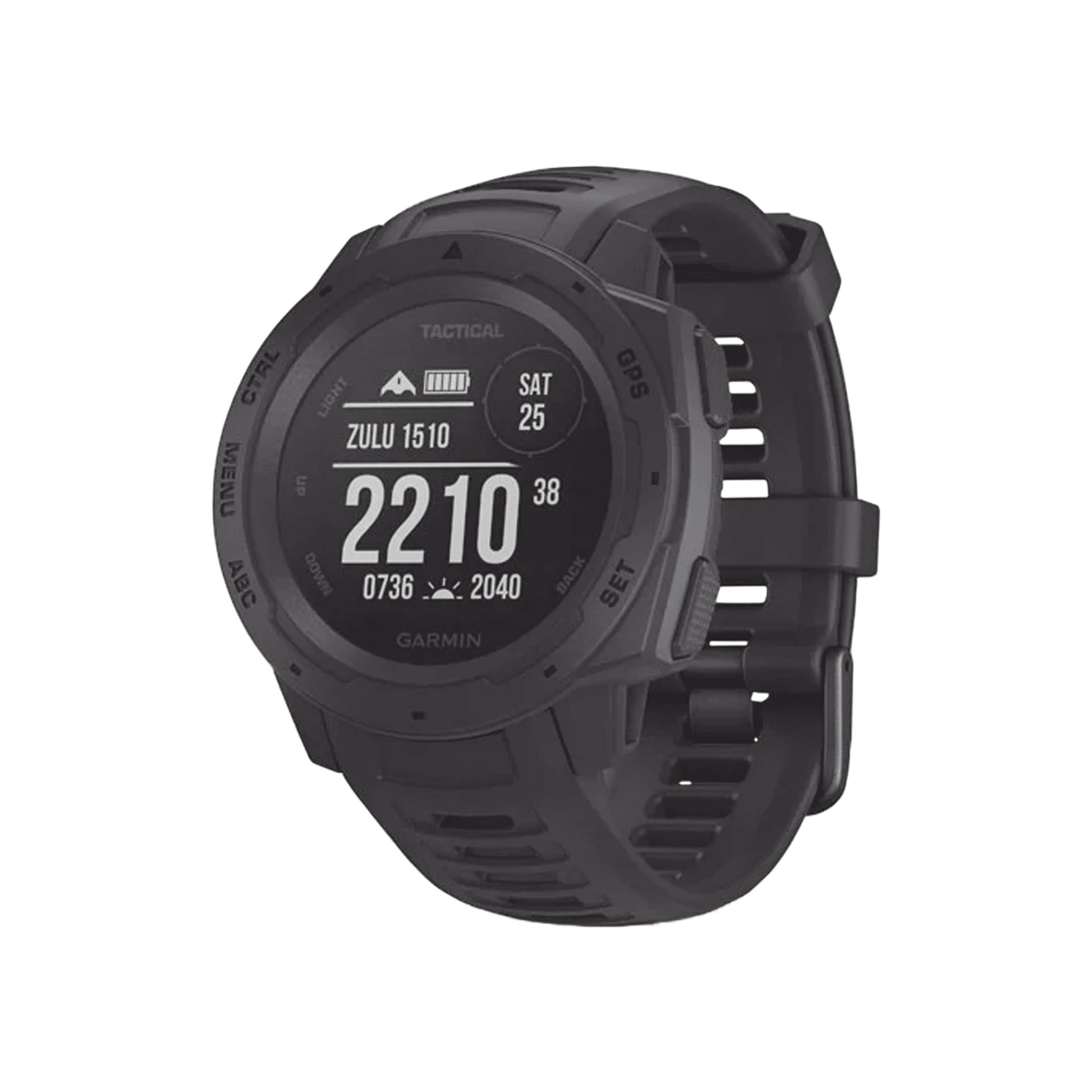 RELOJ INSTINCT DE EDICIÓN TÁCTICA COLOR NEGRO. VERSION NO RECARGABLE POR MEDIO DE ENERGÍA SOLAR.-Accesorios para KENWOOD-GARMIN-Bsai Seguridad & Controles