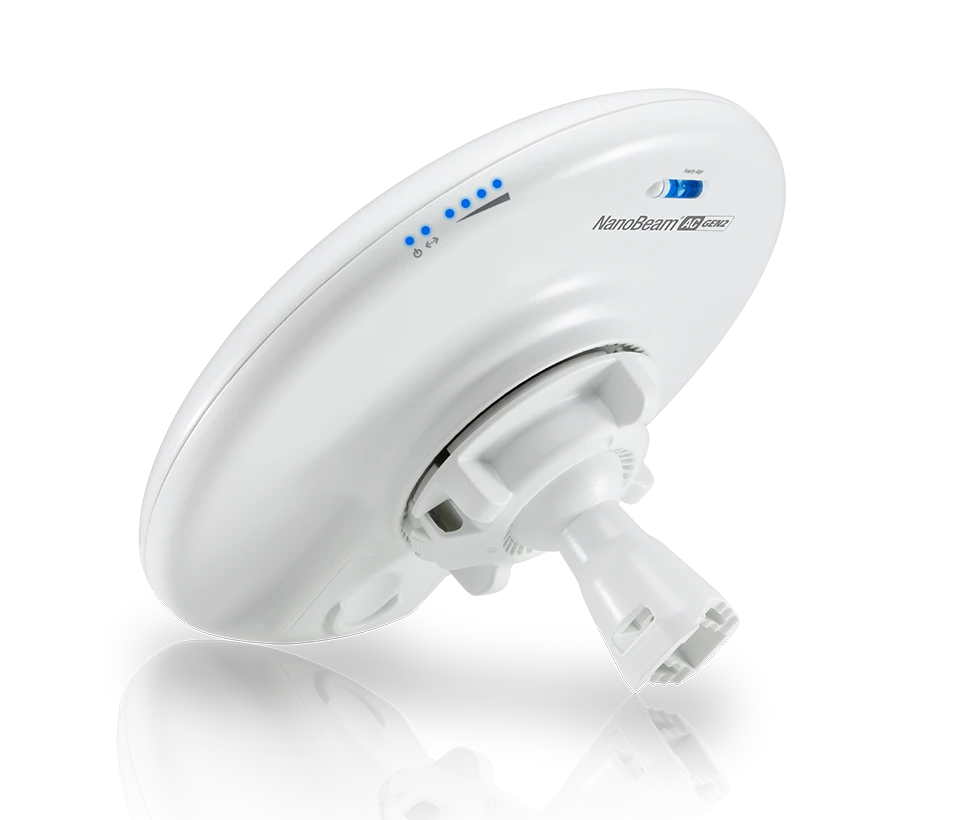 UBIQUITI NANOBEAM AC NBE5ACGEN2 - RADIO CON ANTENA INTEGRADA AIRMAX AC GEN2 5.8GHZ / EXTERIOR / MIMO / ANTENA 19 DBI / 26 DBM / RENDIMIENTO HASTA 450 MBPS-Banda 5.8 GHz-UBIQUITI-Bsai Seguridad & Controles