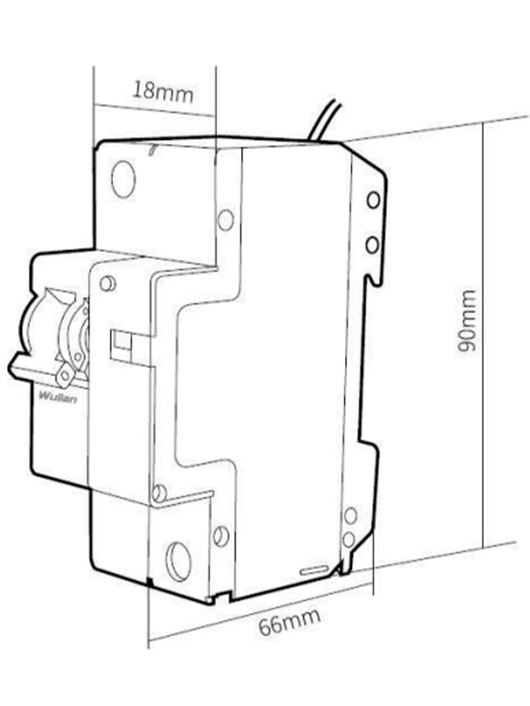 WULIAN SMARTAIRSWITCH - PASTILLA TÉRMICA INTELIGENTE / 30 AMP / MEDIDOR DE CONSUMO / ADMINISTRACION Y CONTROL DESDE CELULAR A TRAVES DE APP/ REQUIERE BRAIN PARA COMUNICACION POR ZIGBEE-Controles-WULIAN-Bsai Seguridad & Controles