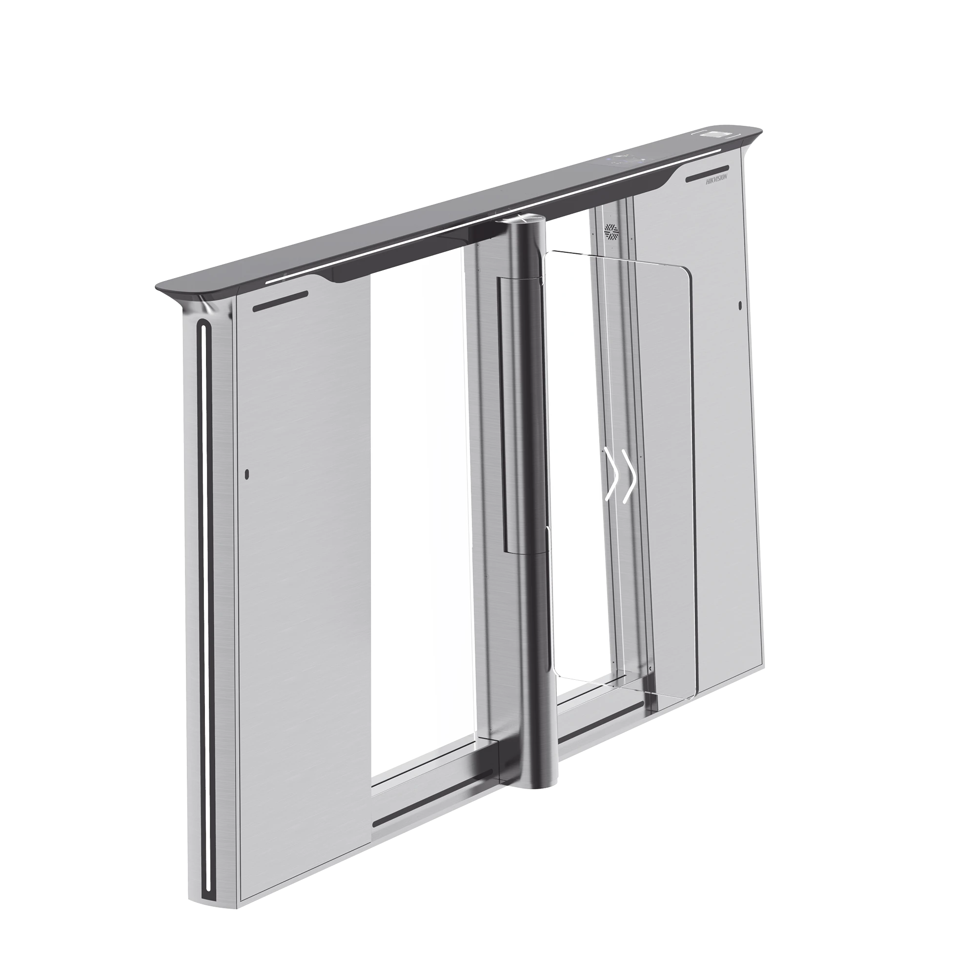 TORNIQUETE CON RECONOCIMIENTO FACIAL Y LECTOR QR EMBEBIDOS / IZQUIERDO / 100 MIL USUARIOS / CARRIL DE 90 CMS / REQUIERE TORNIQUETE DERECHO-Torniquetes y Puertas de Cortesía-HIKVISION-Bsai Seguridad & Controles