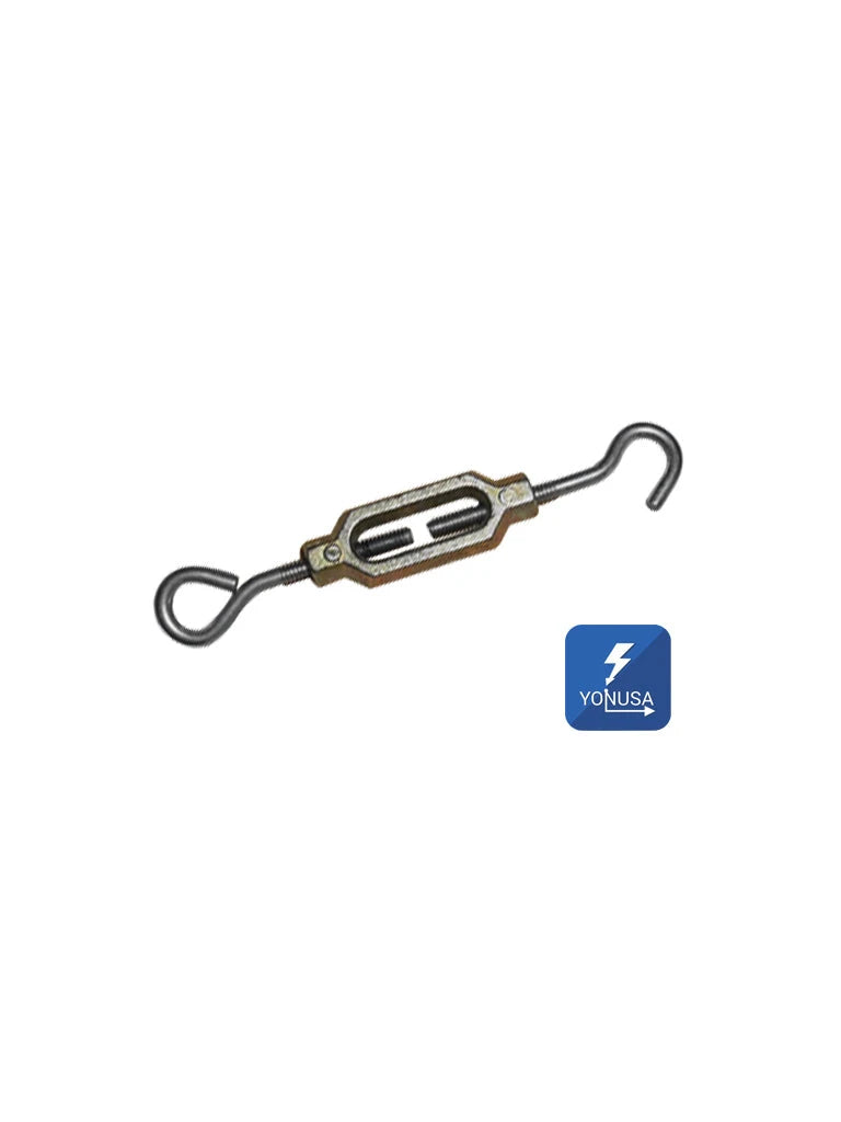 YONUSA TEN532Z - TENSOR PARA LINEAS DE CERCAS ELECTRICAS YONUSA, HECHOS DE ALEACION DE ZINC, ALTA RESISTENCIA A LA CORROSION, ARMELLAS Y GACHO DE ALAMBRE PULIDO CALIBRE 10/ RESITENCIA DE 70 KG.-Accesorios - Cercas Eléctricas-YONUSA-Bsai Seguridad & Controles
