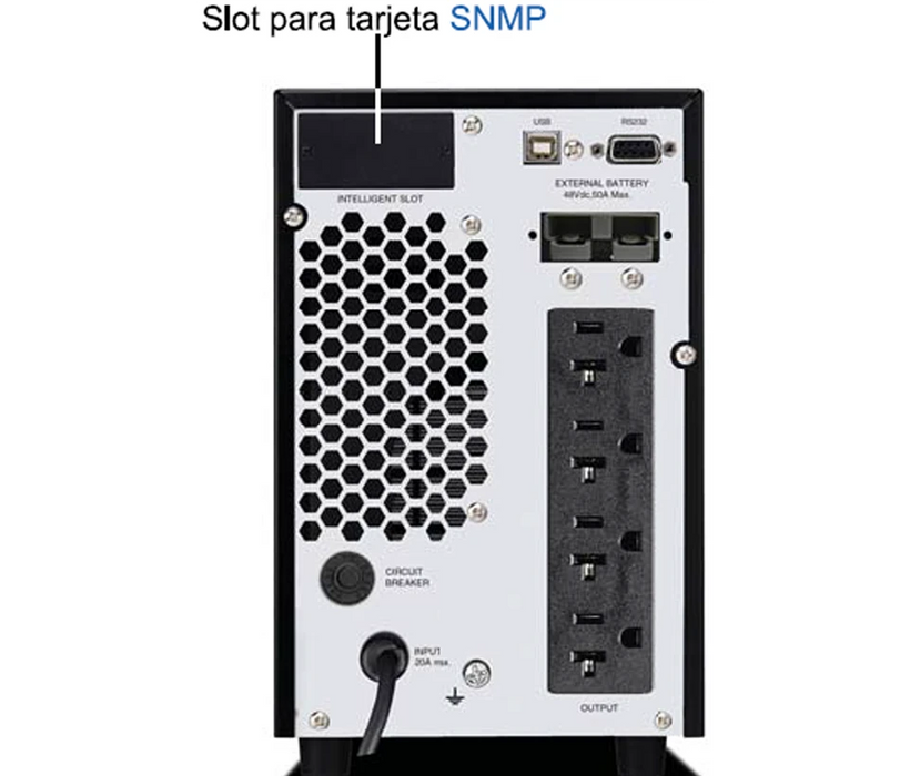 CDP UPO113 - UPS ONLINE 3 KVA / 2700 WATTS / 4 TERMINALES DE SALIDA / BATERIAS 12V / 9AH X 6 / RESPALDO 4 MIN CARGA COMPLETA-Reguladores y UPS-CHICAGO DIGITAL POWER-Bsai Seguridad & Controles