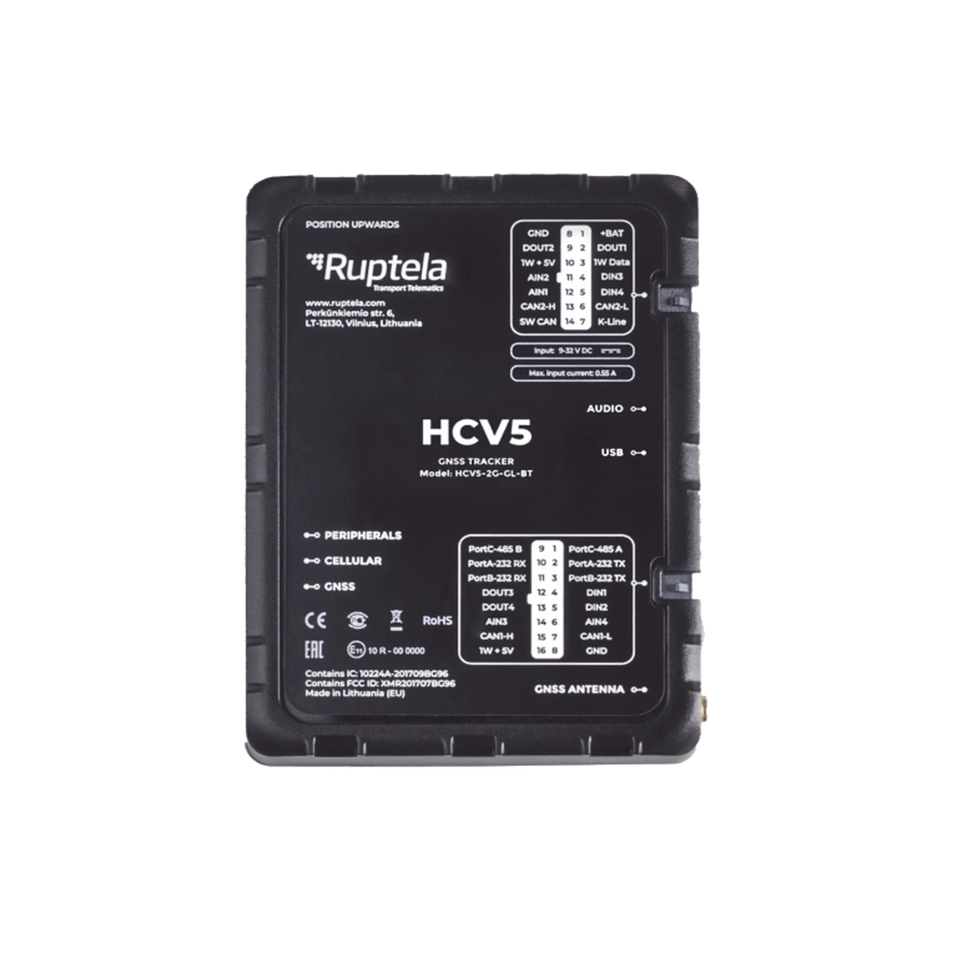 LOCALIZADOR 4G LTE CATM1/ SENSORES BLUETOOTH / VEHICULOS LIGEROS / VEHICULOS PESADOS / LECTURA CAN, OBD Y LCV / RS485 / RS232 / ANÁLOGICO / RFID-Trackers GPS-RUPTELA-Bsai Seguridad & Controles