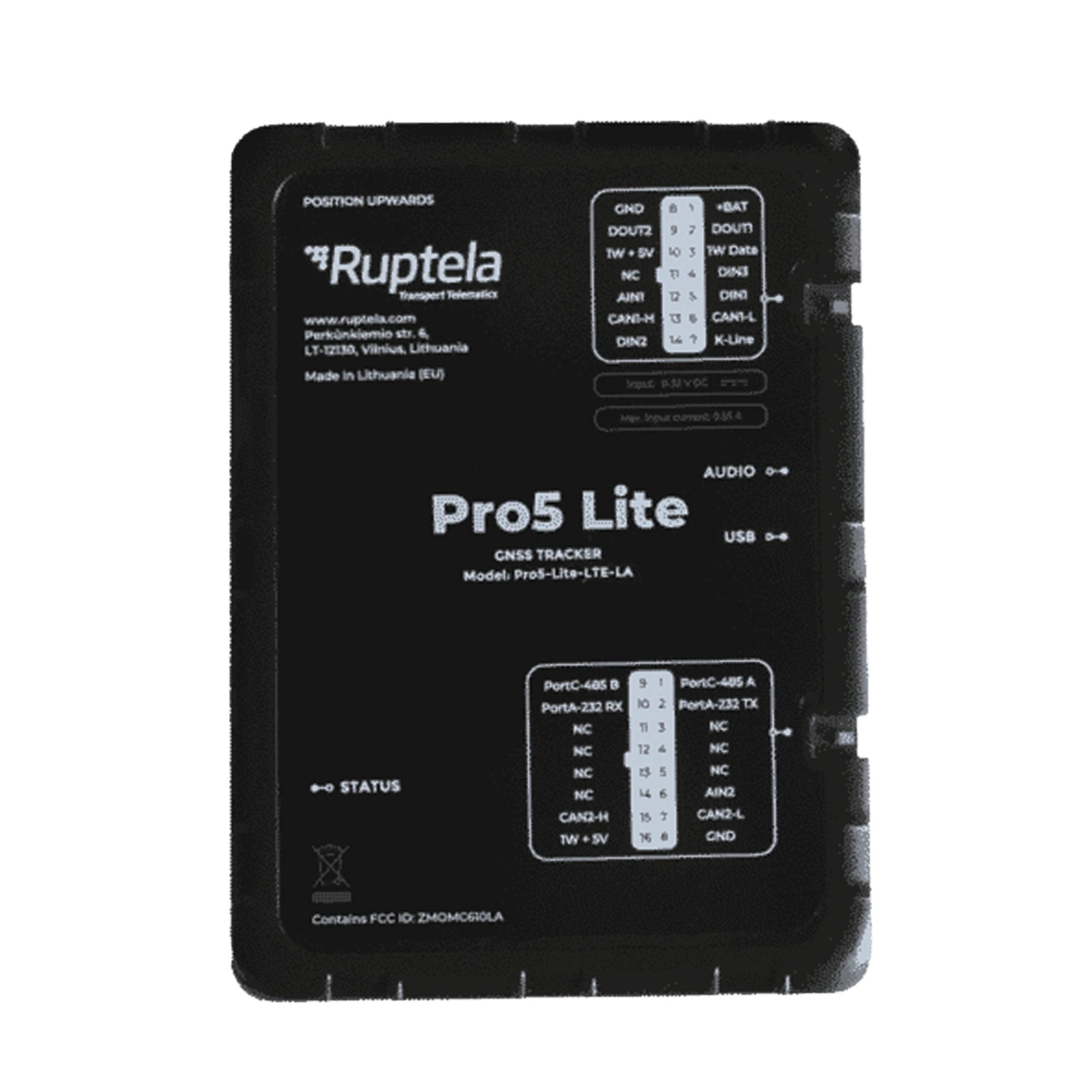 RASTREADOR 4G LTE CAT1/ SENSORES BLUETOOTH / VEHICULOS LIGEROS / VEHICULOS PESADOS / LECTURA CAN, OBD Y LCV / RFID-IoT, GPS y Telemática-RUPTELA-Bsai Seguridad & Controles