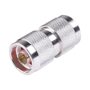 ADAPTADOR BARRIL EN LÍNEA DE CONECTOR N MACHO A N MACHO, PLATA/ ORO/ TEFLÓN.-Adaptadores-RF INDUSTRIES,LTD-Bsai Seguridad & Controles