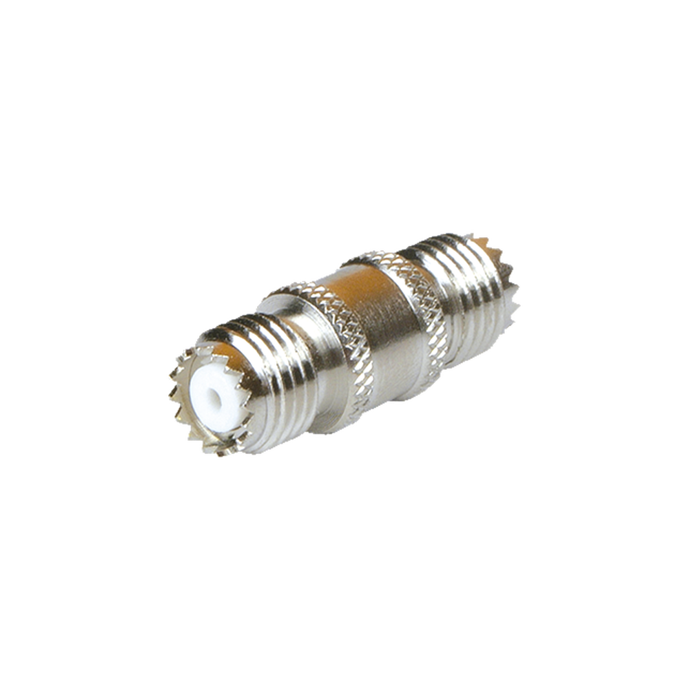 ADAPTADOR BARRIL EN LÍNEA, DE CONECTOR MINI-UHF HEMBRA A MINI-UHF HEMBRA, NÍQUEL/ ORO/ TEFLÓN.-Adaptadores-RF INDUSTRIES,LTD-Bsai Seguridad & Controles
