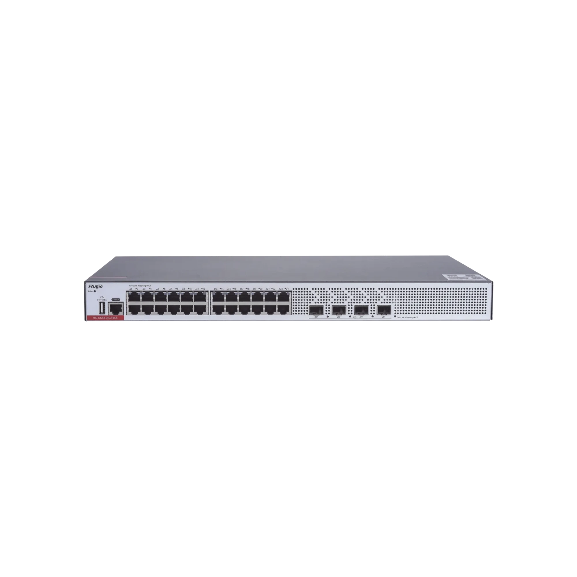 RG-CS83-24GT4XS SWITCH L3 24 PTOS POE+ Y 4 SFP+-Networking-RUIJIE-Bsai Seguridad & Controles