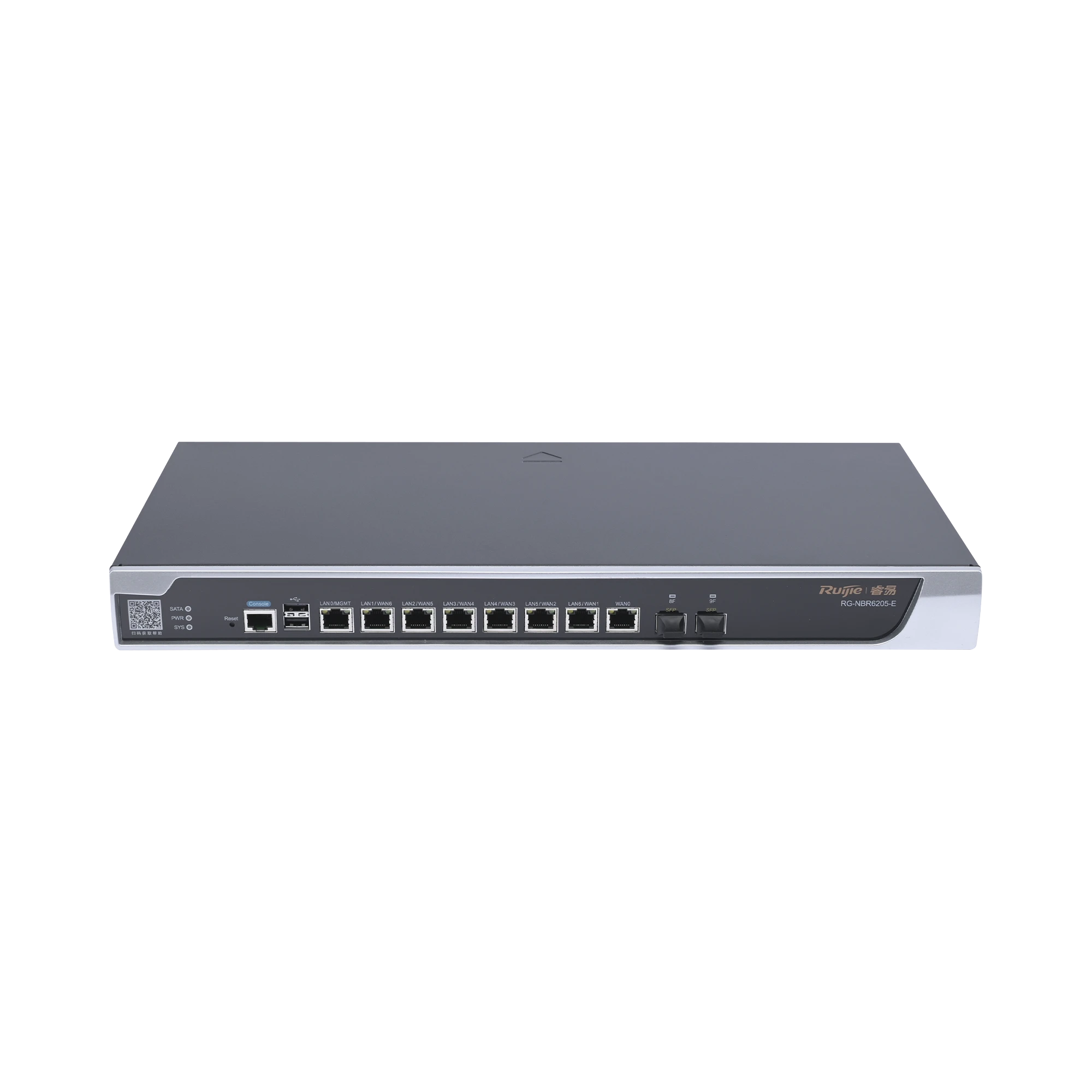 RG-NBR6205-E ROUTER CORE ADMINISTRABLE CLOUD 8 PUERTOS GIGABIT Y 2 PUERTOS SFP HASTA 500 CLIENTES-Networking-RUIJIE-Bsai Seguridad & Controles