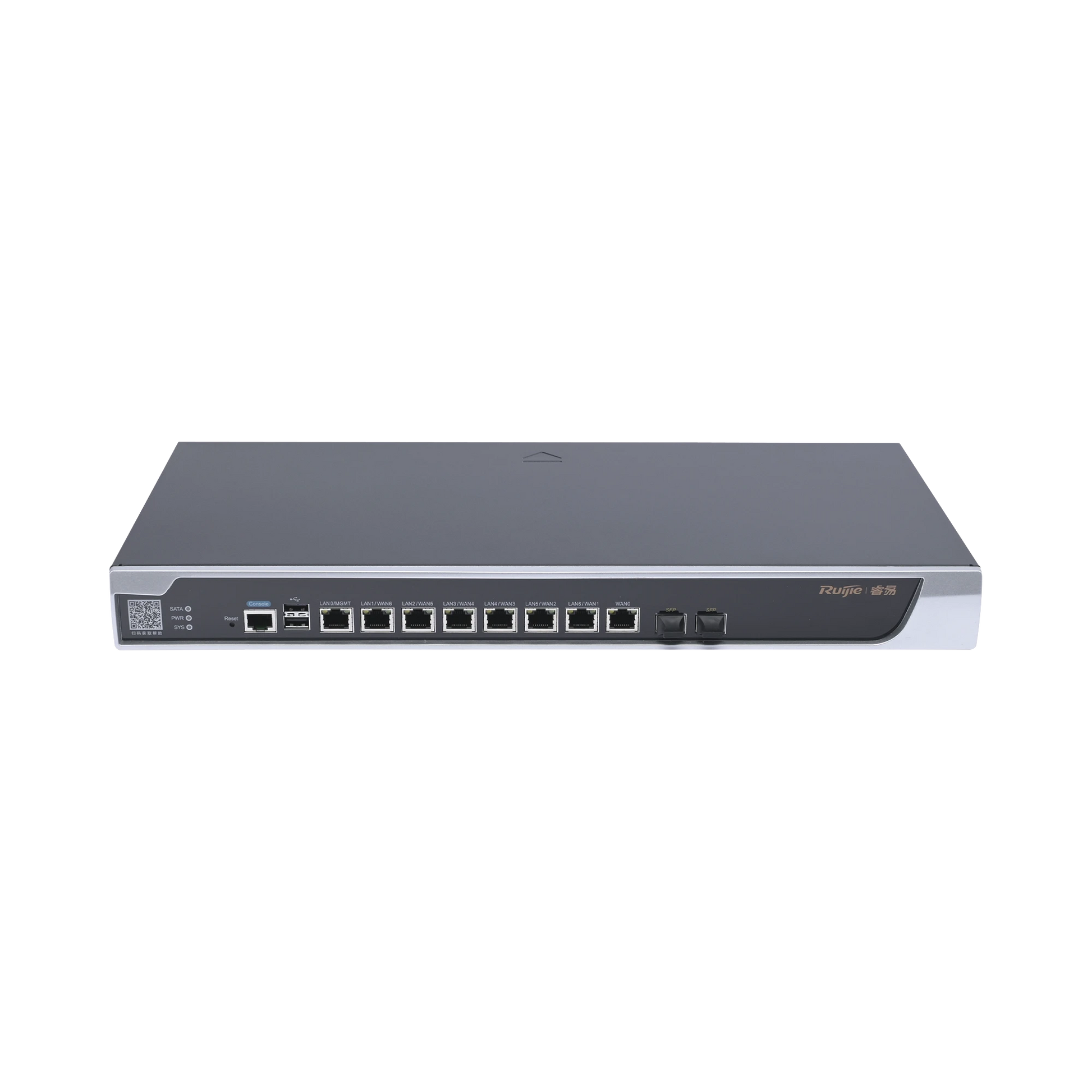 RG-NBR6215-E-E ROUTER CORE ADMINISTRABLE CLOUD 8 PUERTOS GIGABIT, 1 PUERTOS SFP 1GB Y 1 PUERTOS SFP+ 10GB HASTA 1500 CLIENTES.-Networking-RUIJIE-Bsai Seguridad & Controles