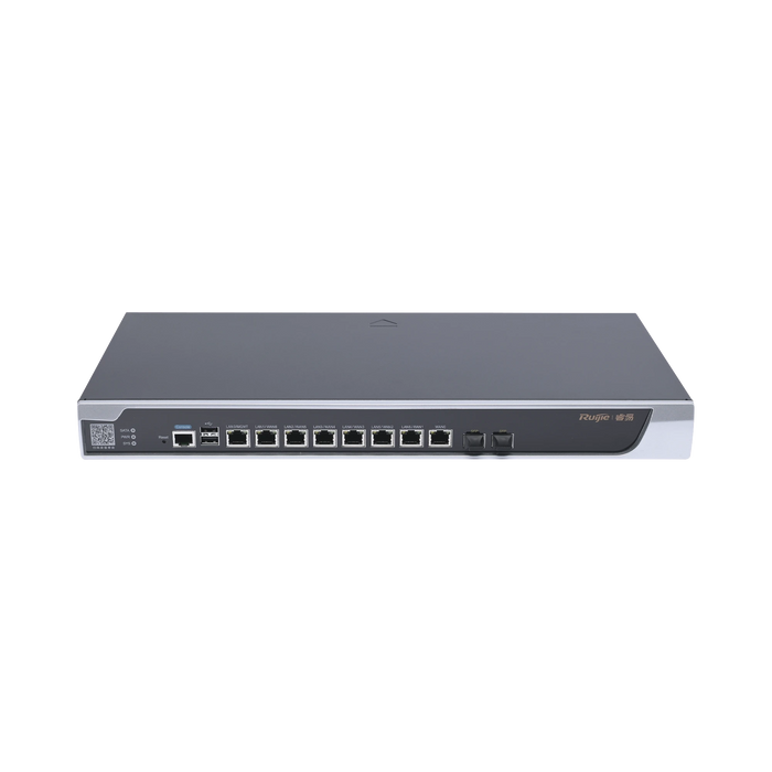 RG-NBR6215-E-E ROUTER CORE ADMINISTRABLE CLOUD 8 PUERTOS GIGABIT, 1 PUERTOS SFP 1GB Y 1 PUERTOS SFP+ 10GB HASTA 1500 CLIENTES.-Networking-RUIJIE-RG-NBR6215-E-Bsai Seguridad & Controles