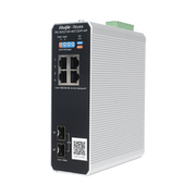SWITCH INDUSTRIAL POE+ HASTA 180 WATTS , IDEAL PARA TEMPERATURAS EXTREMAS Y PROTECCIÓN CONTRA DESCARGAS, 1 PUERTO POE++ 60W Y 3 PUERTOS POE+ 30W, 2 SFP UPLINK