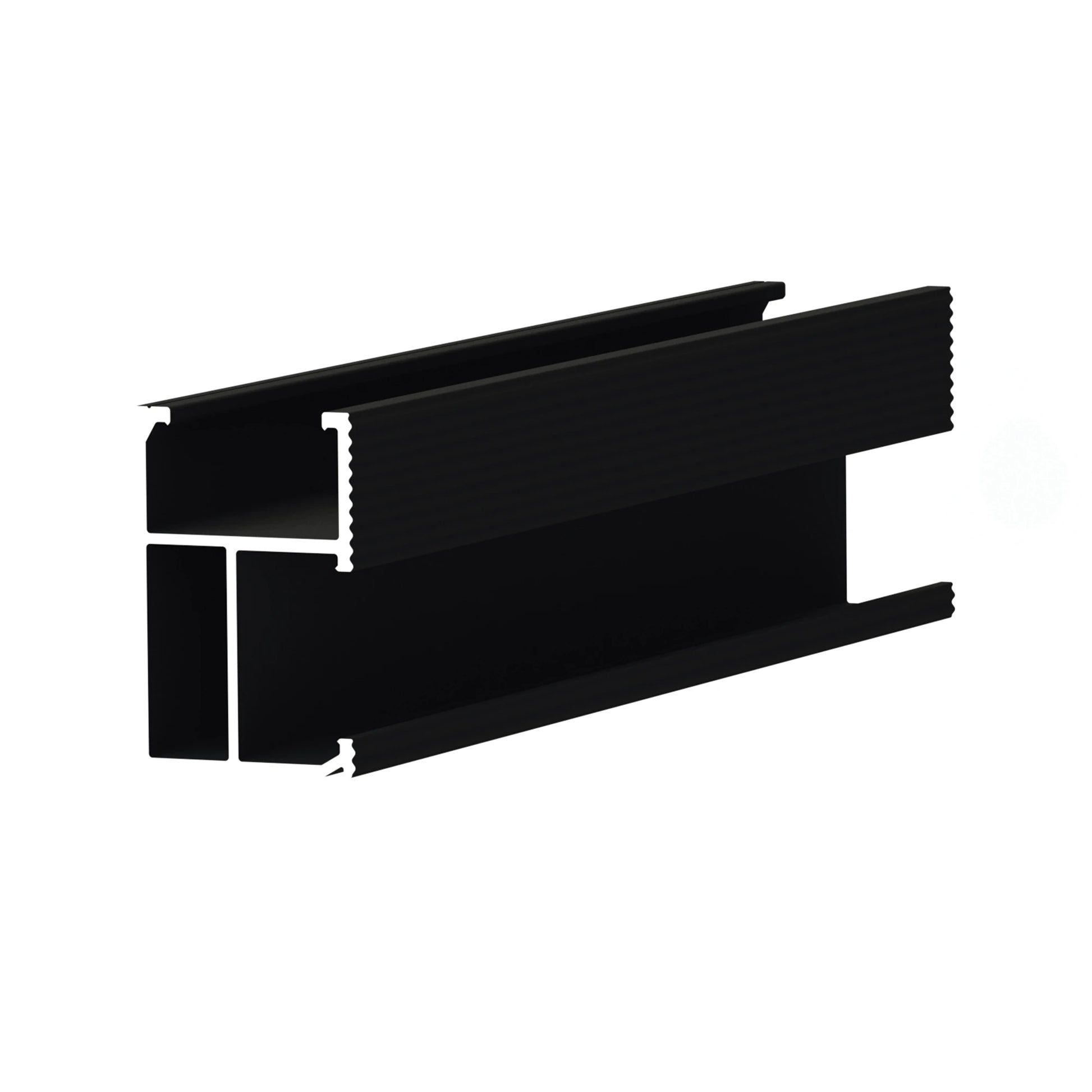 RIEL 8 CON ANODIZADO NEGRO PARA MONTAJE DE MÓDULOS FOTOVOLTAICOS DE ALUMINIO ANODIZADO DE 2700MM.-Energía Solar-EPCOM POWERLINE-EPL-SR8-2700BLK-Bsai Seguridad & Controles