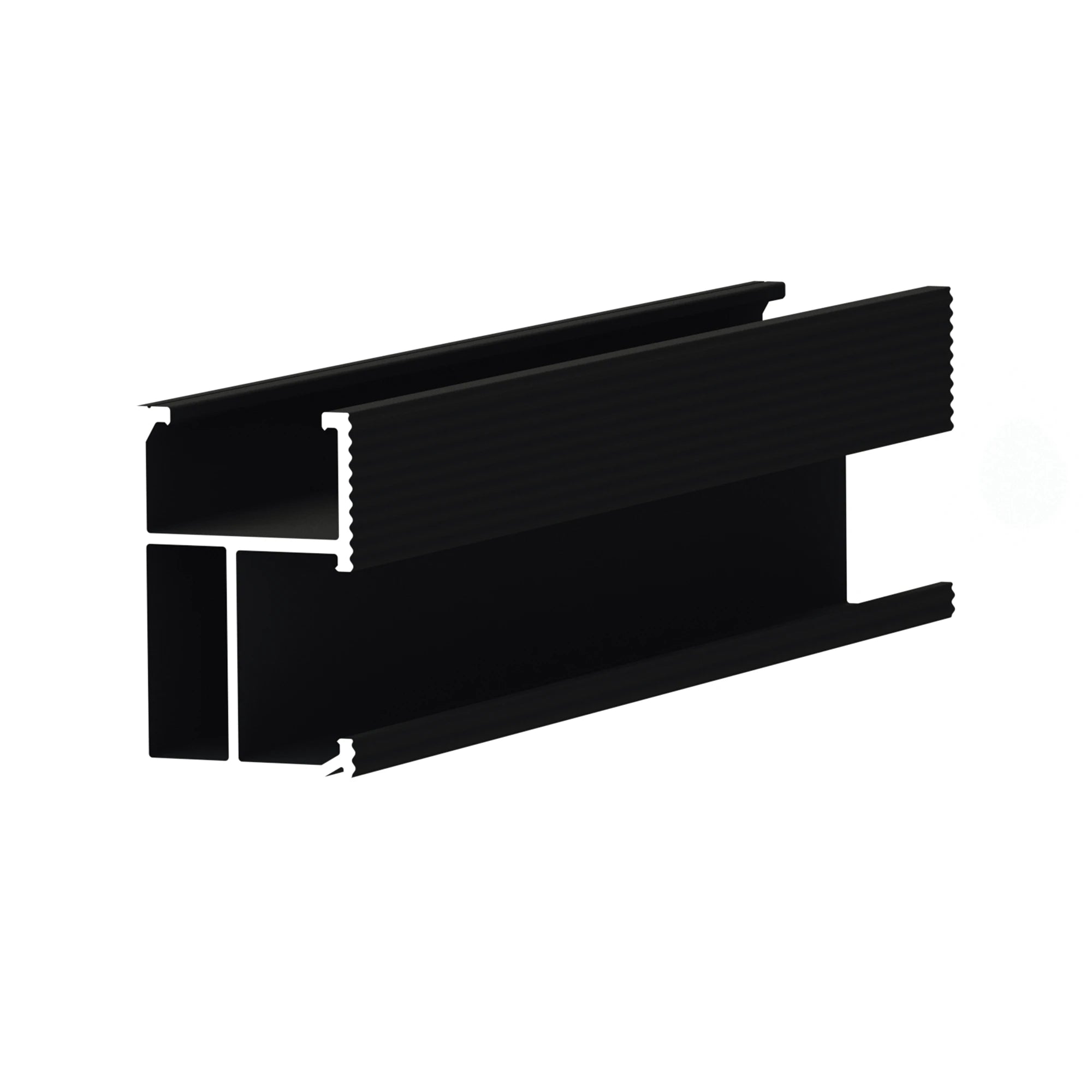 RIEL 8 CON ANODIZADO NEGRO PARA MONTAJE DE MÓDULOS FOTOVOLTAICOS DE ALUMINIO ANODIZADO DE 2700MM.-Energía Solar-EPCOM POWERLINE-EPL-SR8-2700BLK-Bsai Seguridad & Controles